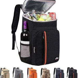 Camping Cooler Backpack 25 Cans, Leak Proof Insulated Thermal Bag, Beach Travel‎